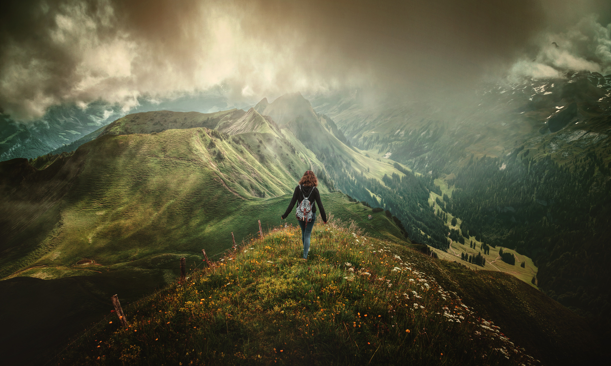 Handy-Wallpaper Landschaft, Fotografie, Frauen kostenlos herunterladen.