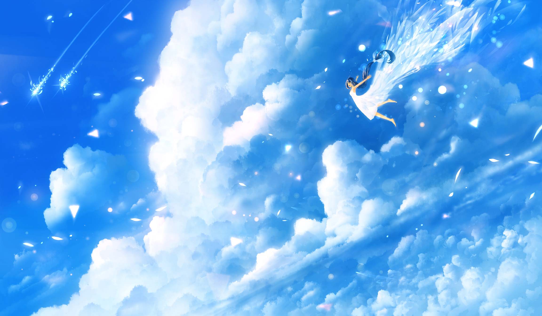 Free download wallpaper Anime, Sky on your PC desktop