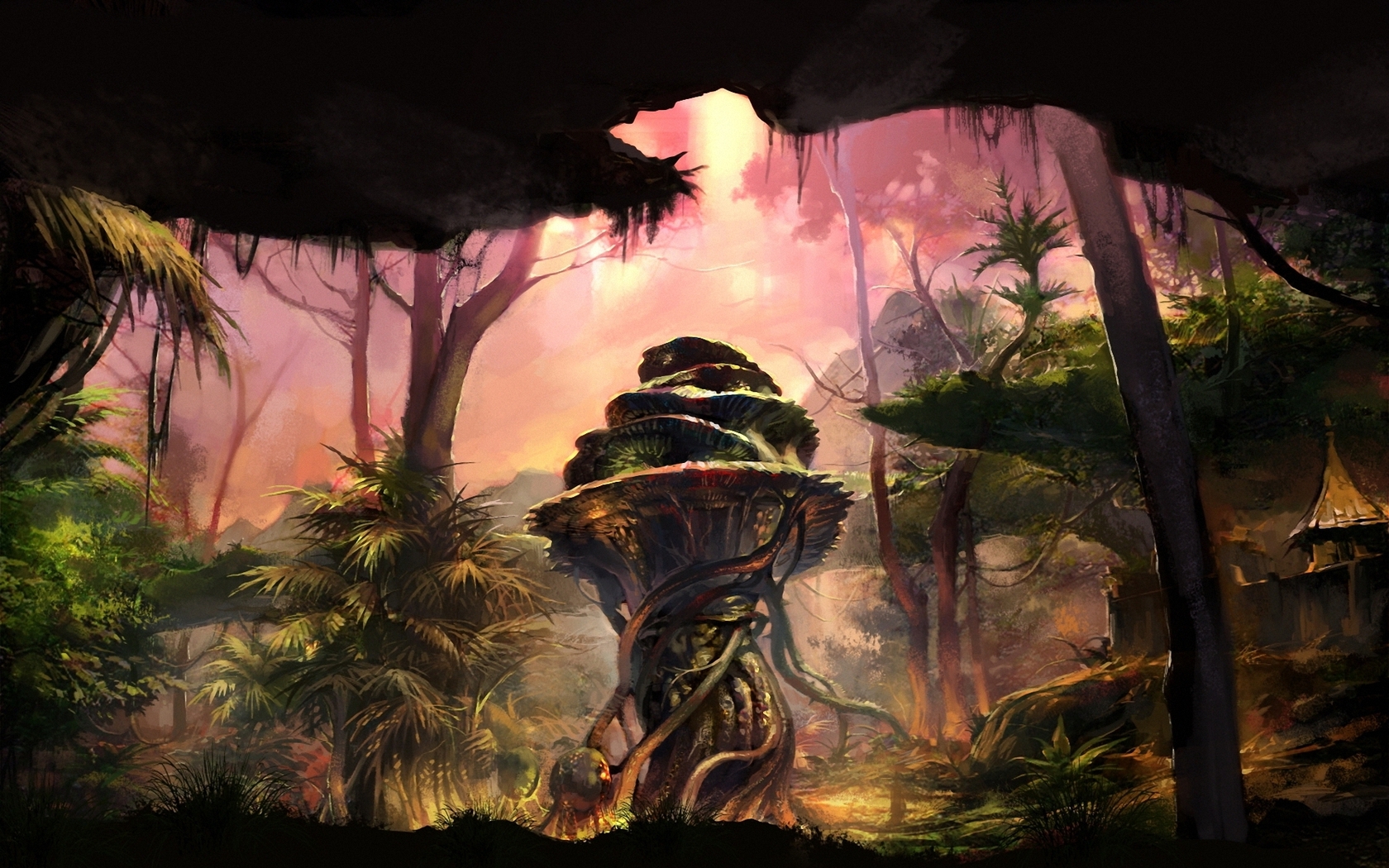 Free download wallpaper Fantasy, Forest on your PC desktop