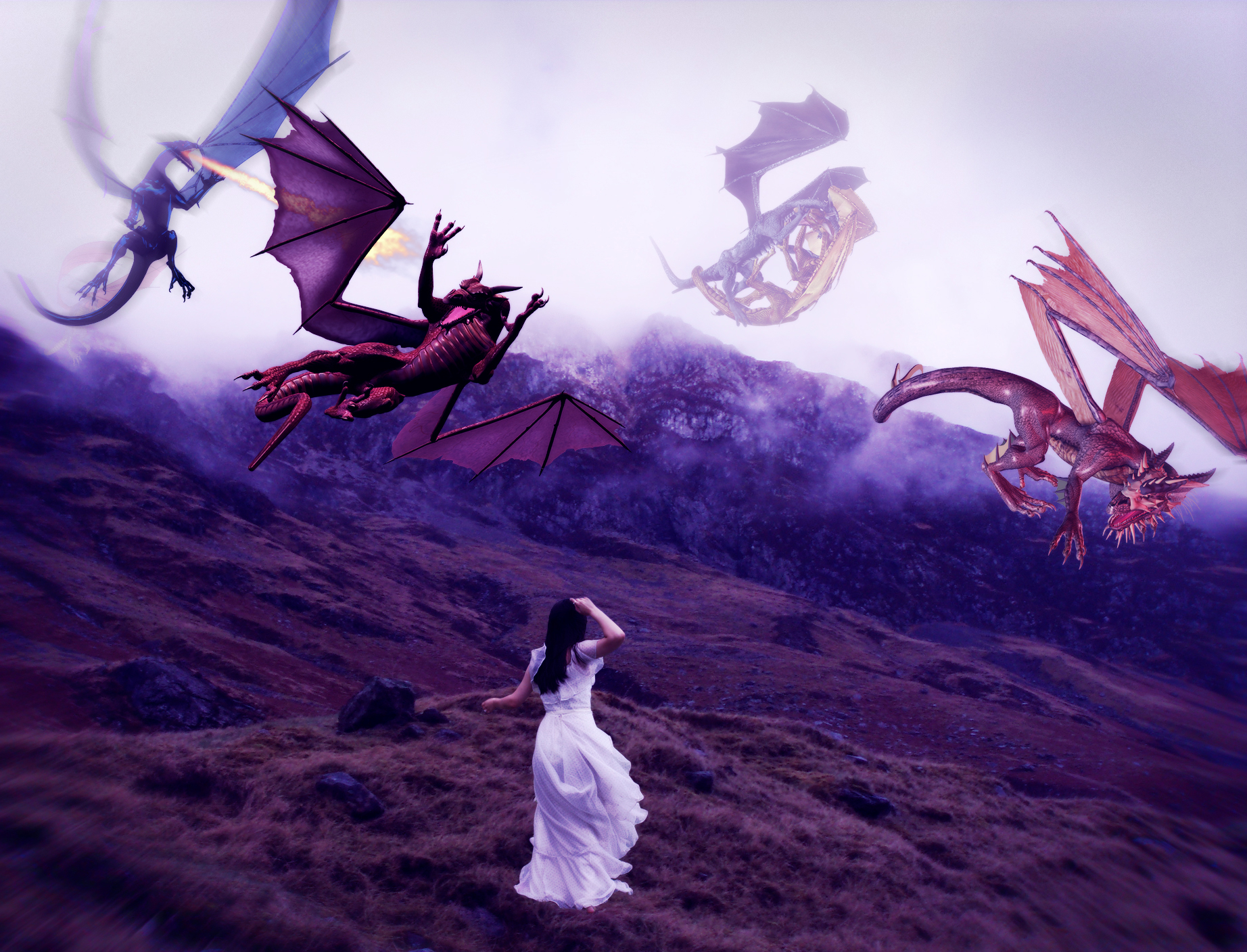 Descarga gratuita de fondo de pantalla para móvil de Fantasía, Dragón.