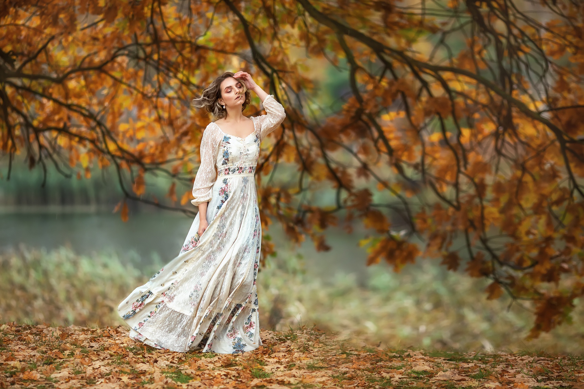 Free download wallpaper Mood, Dress, Model, Women, Depth Of Field on your PC desktop