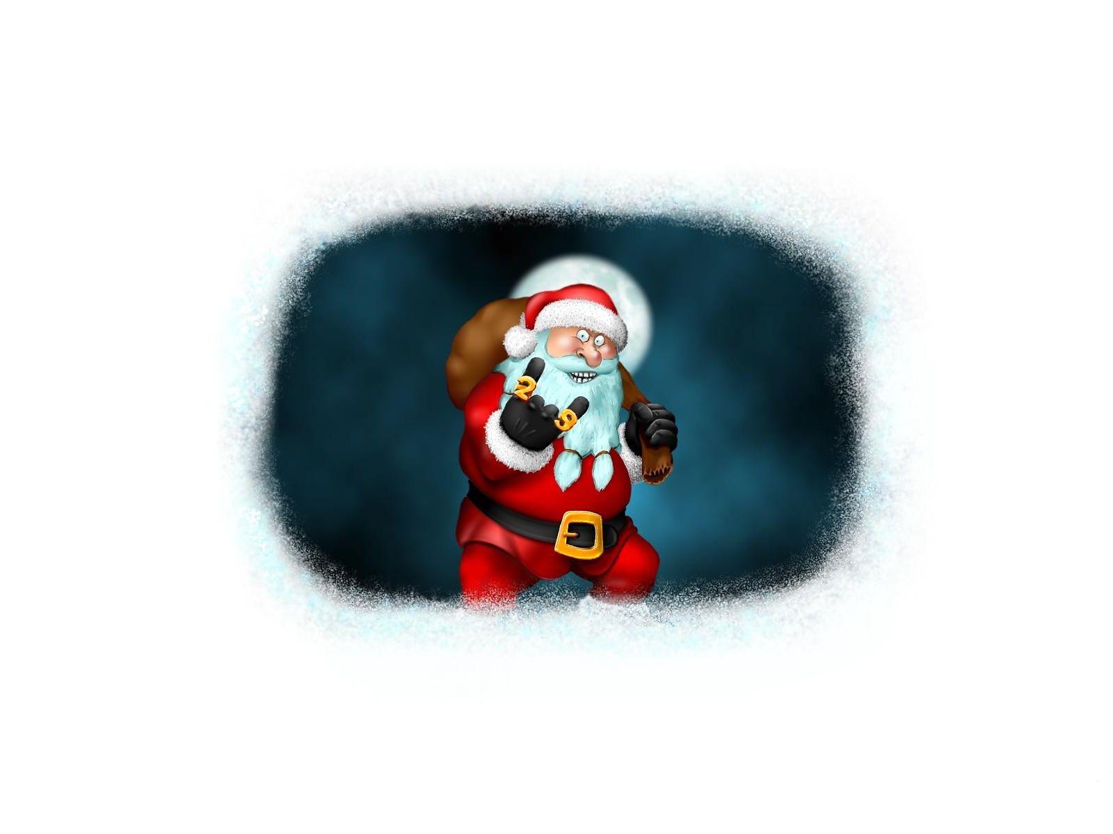 Handy-Wallpaper Weihnachtsmann, Weihnachten, Feiertage kostenlos herunterladen.