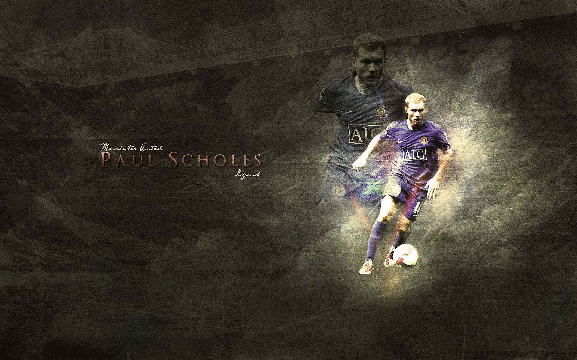 Free download wallpaper Sports, Soccer, Manchester United F C, Paul Scholes on your PC desktop