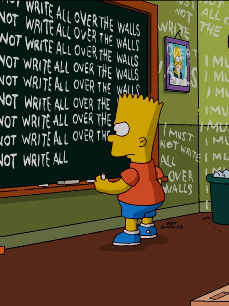 Handy-Wallpaper Die Simpsons, Fernsehserien, Bart Simpson kostenlos herunterladen.