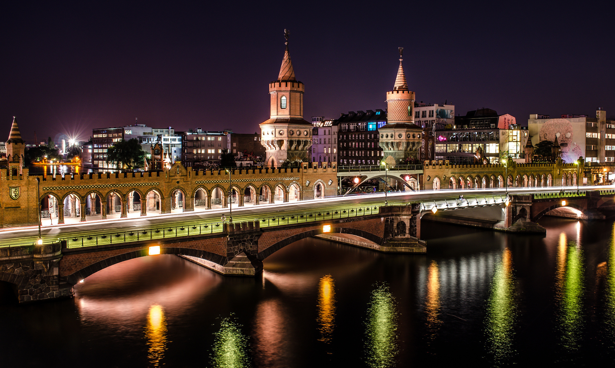 296125画像をダウンロードマンメイド, 橋, ベルリン, ドイツ, オーバーバウム橋, ブリッジ-壁紙とスクリーンセーバーを無料で