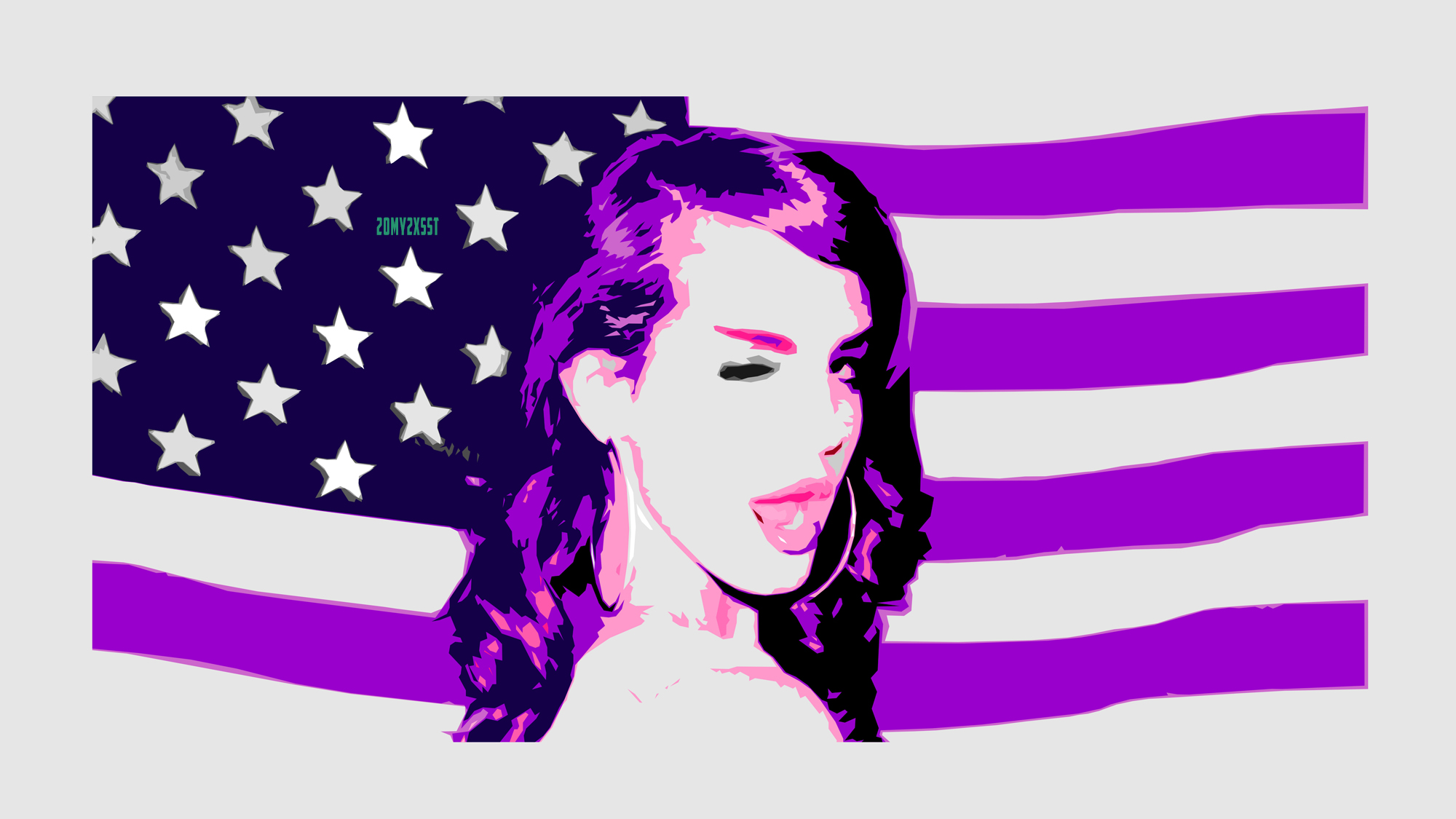 Téléchargez gratuitement l'image Musique, Portrait, Drapeau Américain, Chanteuse, Lana Del Rey sur le bureau de votre PC