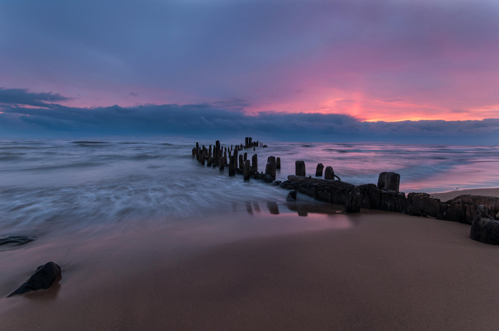 Free download wallpaper Sunset, Sky, Sea, Horizon, Ocean, Earth on your PC desktop