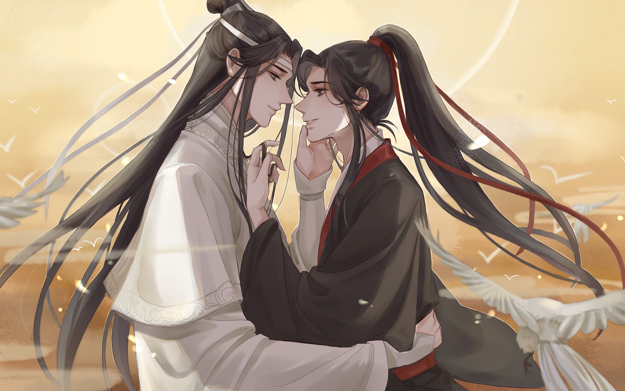 Laden Sie das Animes, Lanzhan, Wei Yin, Lan Wangji, Wei Wuxian, Mo Dao Zu Shi-Bild kostenlos auf Ihren PC-Desktop herunter