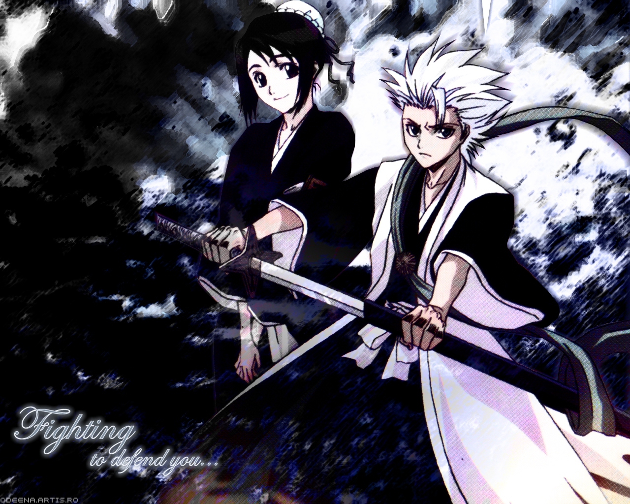 Download mobile wallpaper Anime, Bleach, Tōshirō Hitsugaya, Momo Hinamori for free.