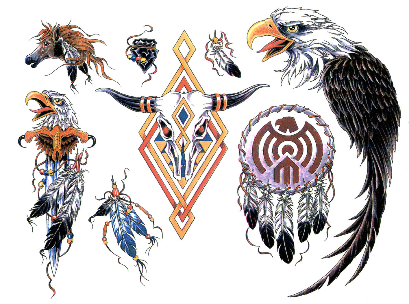 Free download wallpaper Tattoo, Artistic, Psychedelic, Trippy, Native American on your PC desktop