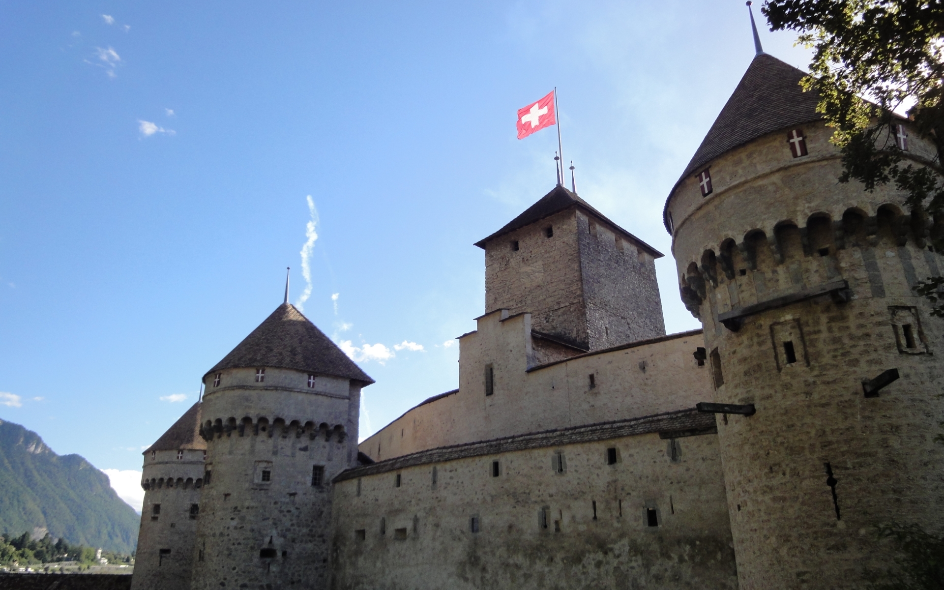334796 завантажити шпалери створено людиною, château de chillon, швейцарія, вейто, замки - заставки і картинки безкоштовно