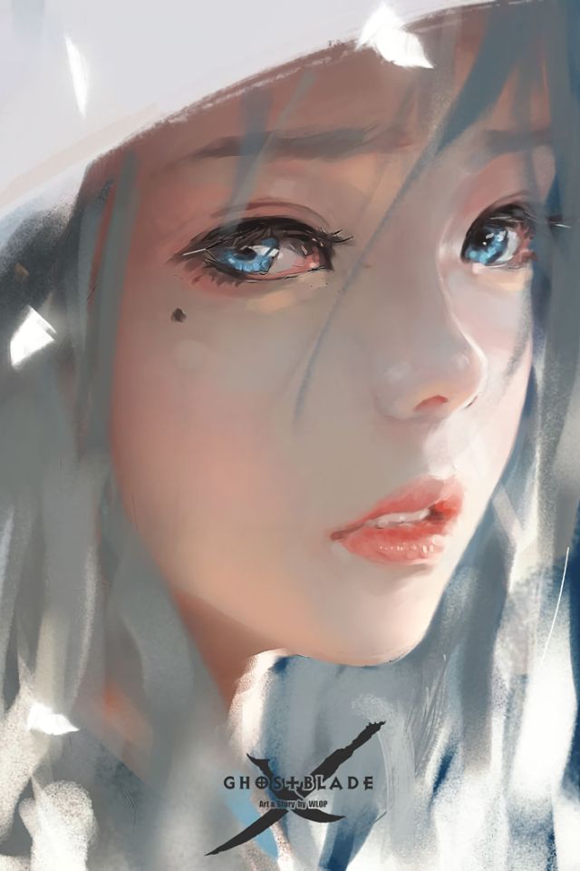 Download mobile wallpaper Face, Hood, Blue Eyes, Comics, Ghostblade for free.