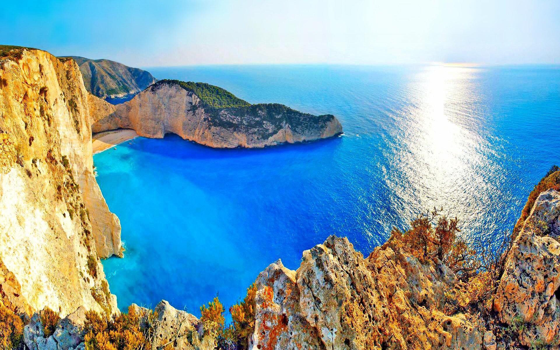 Free download wallpaper Summer, Earth, Cliff, Sunny, Greece, Zakynthos on your PC desktop