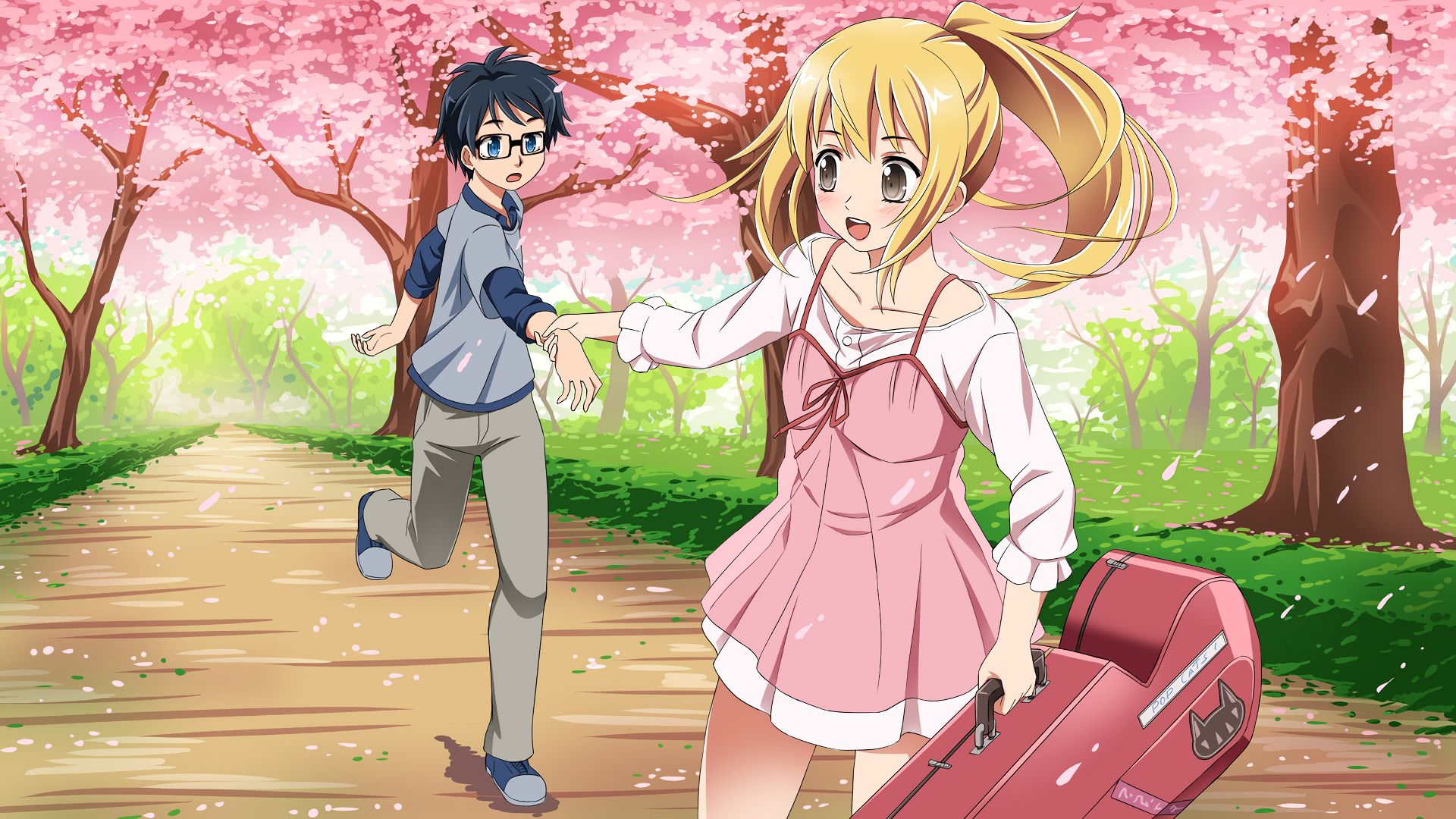 Free download wallpaper Anime, Kousei Arima, Kaori Miyazono, Your Lie In April on your PC desktop