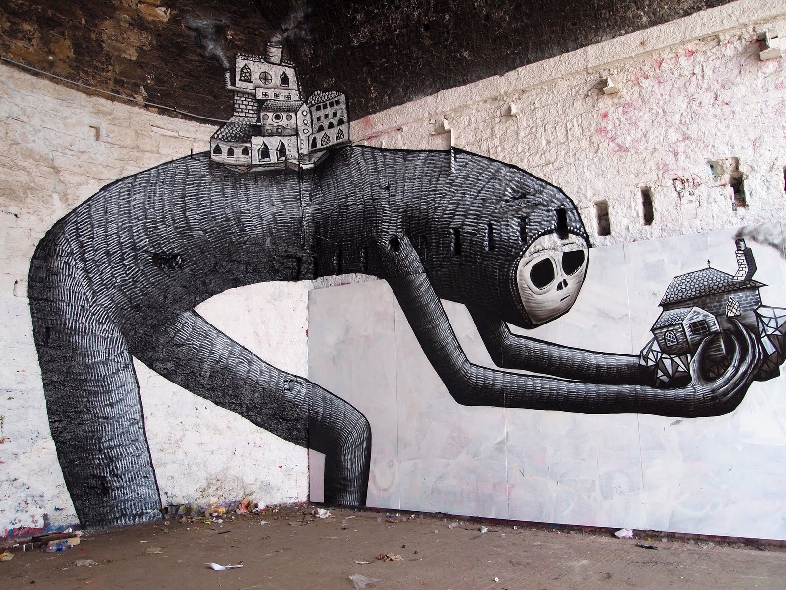 graffiti, artistic, creature, creepy, psychedelic, trippy, urban art, urban