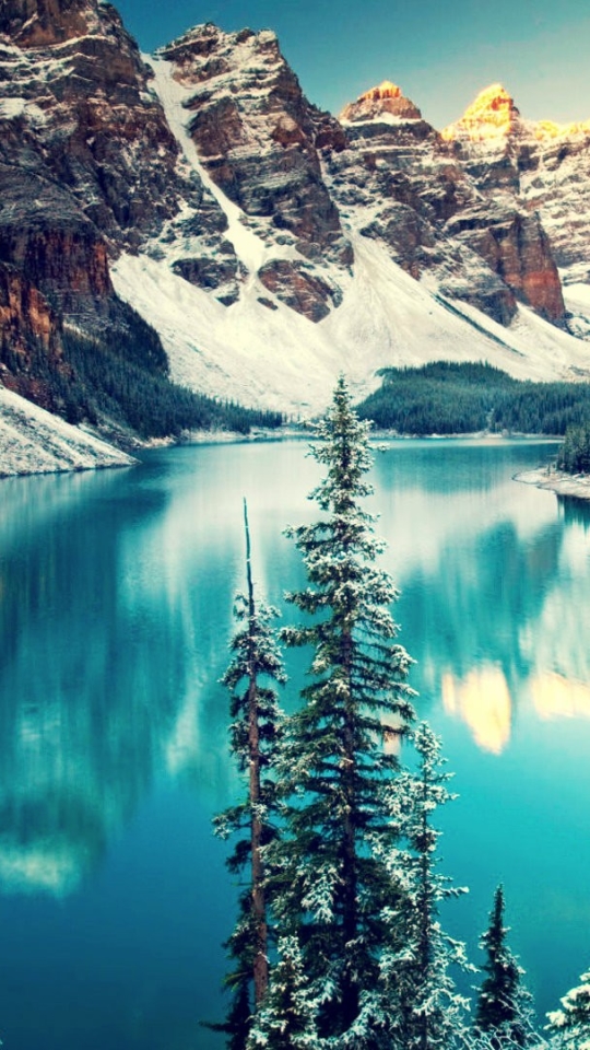 Download mobile wallpaper Lakes, Mountain, Lake, Reflection, Canada, Earth, Moraine Lake for free.