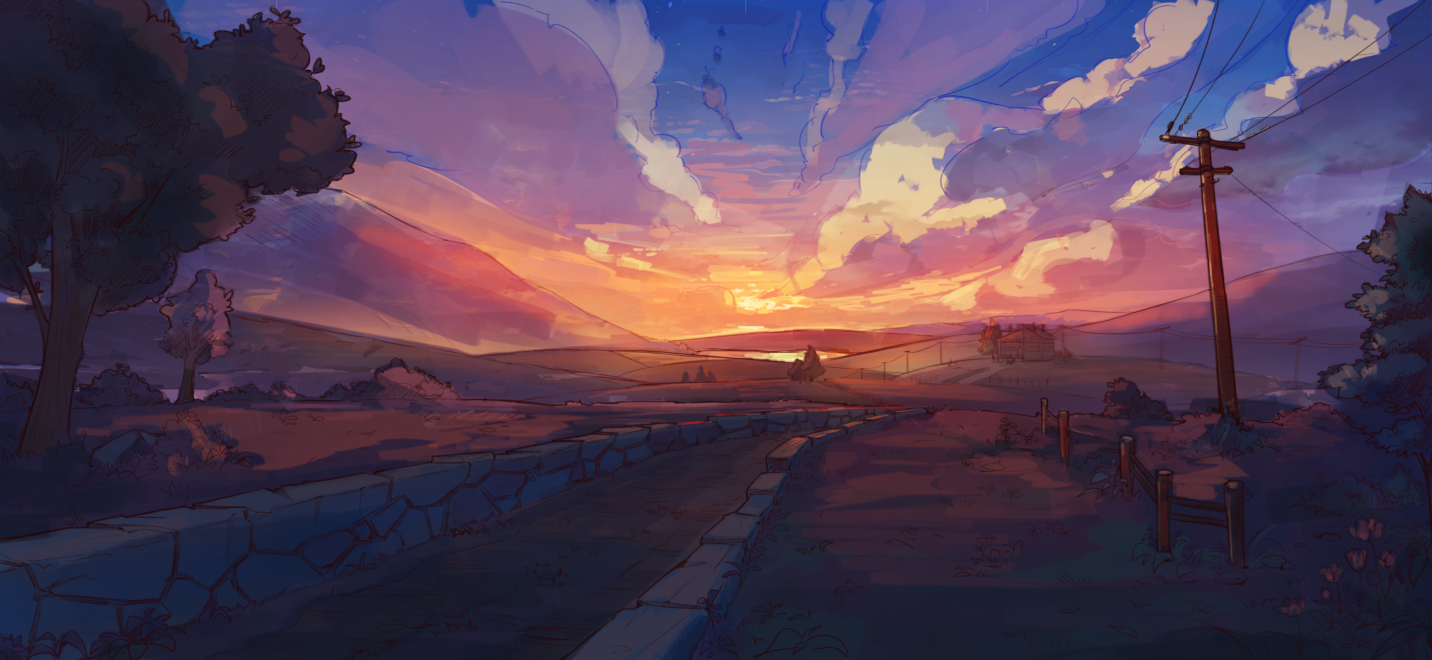 Baixe gratuitamente a imagem Paisagem, Pôr Do Sol, Artistico na área de trabalho do seu PC