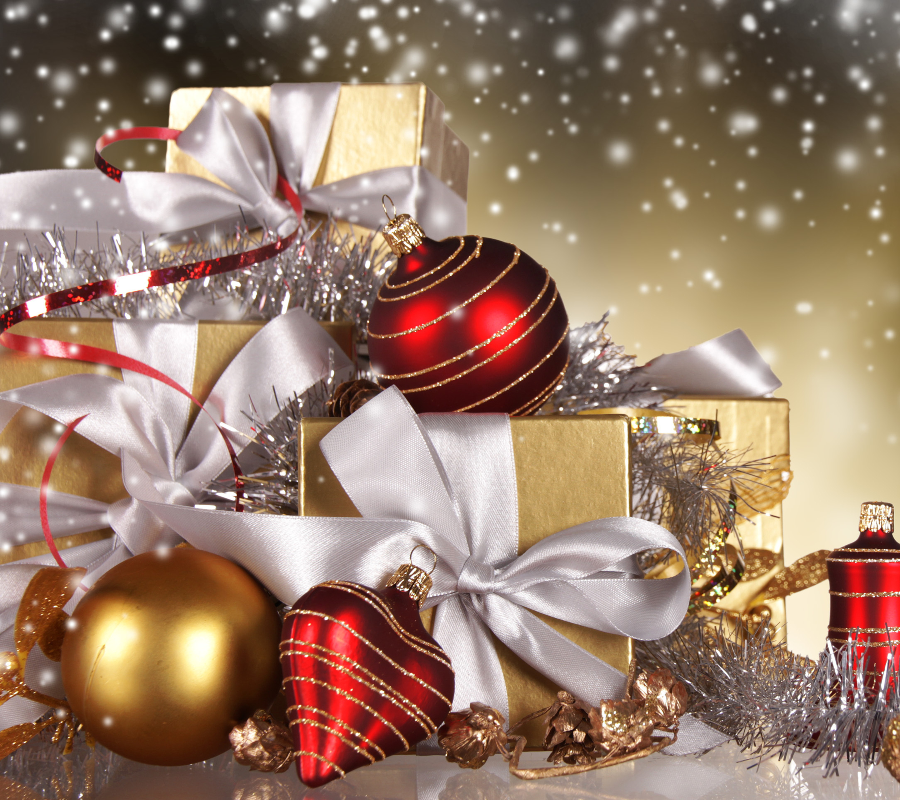 Handy-Wallpaper Feiertage, Dekoration, Weihnachten, Geschenk, Weihnachtsschmuck kostenlos herunterladen.