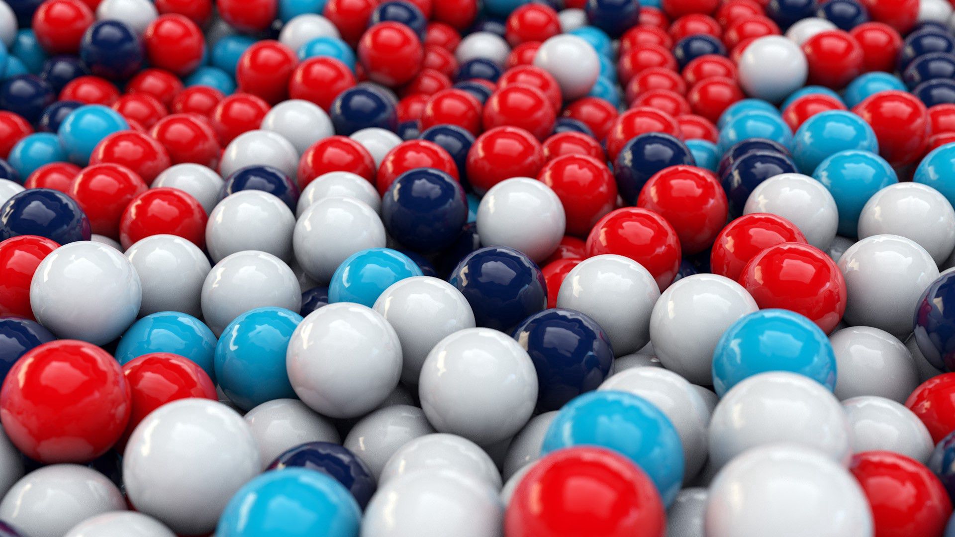 Free download wallpaper Multicolored, Smooth Surface, Balls, 3D on your PC desktop