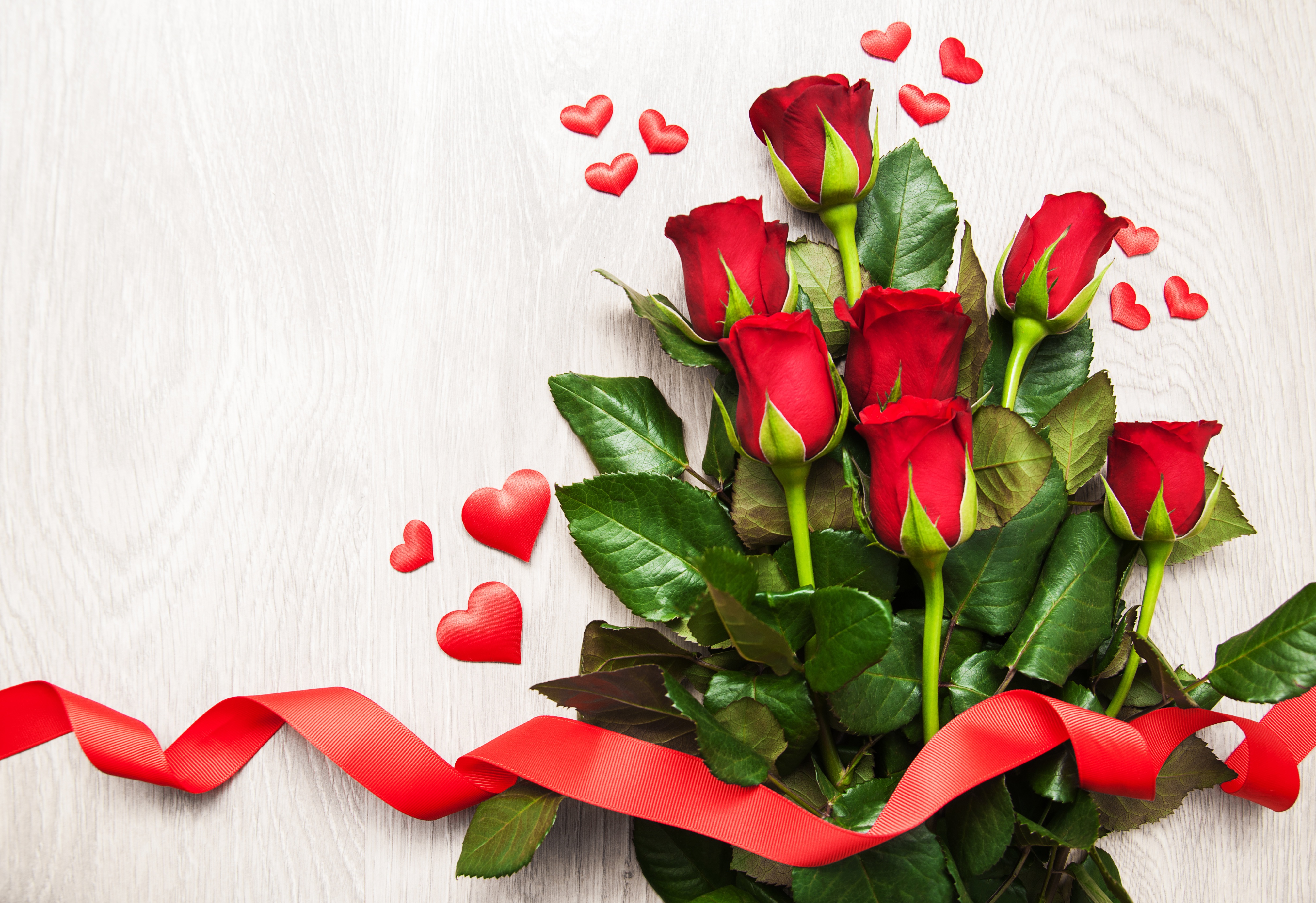 Download mobile wallpaper Flower, Rose, Bouquet, Ribbon, Red Rose, Red Flower, Man Made for free.
