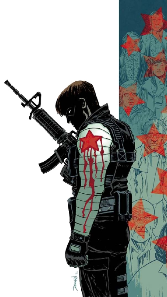 Handy-Wallpaper Comics, Kapitän Amerika, Winter Soldier kostenlos herunterladen.