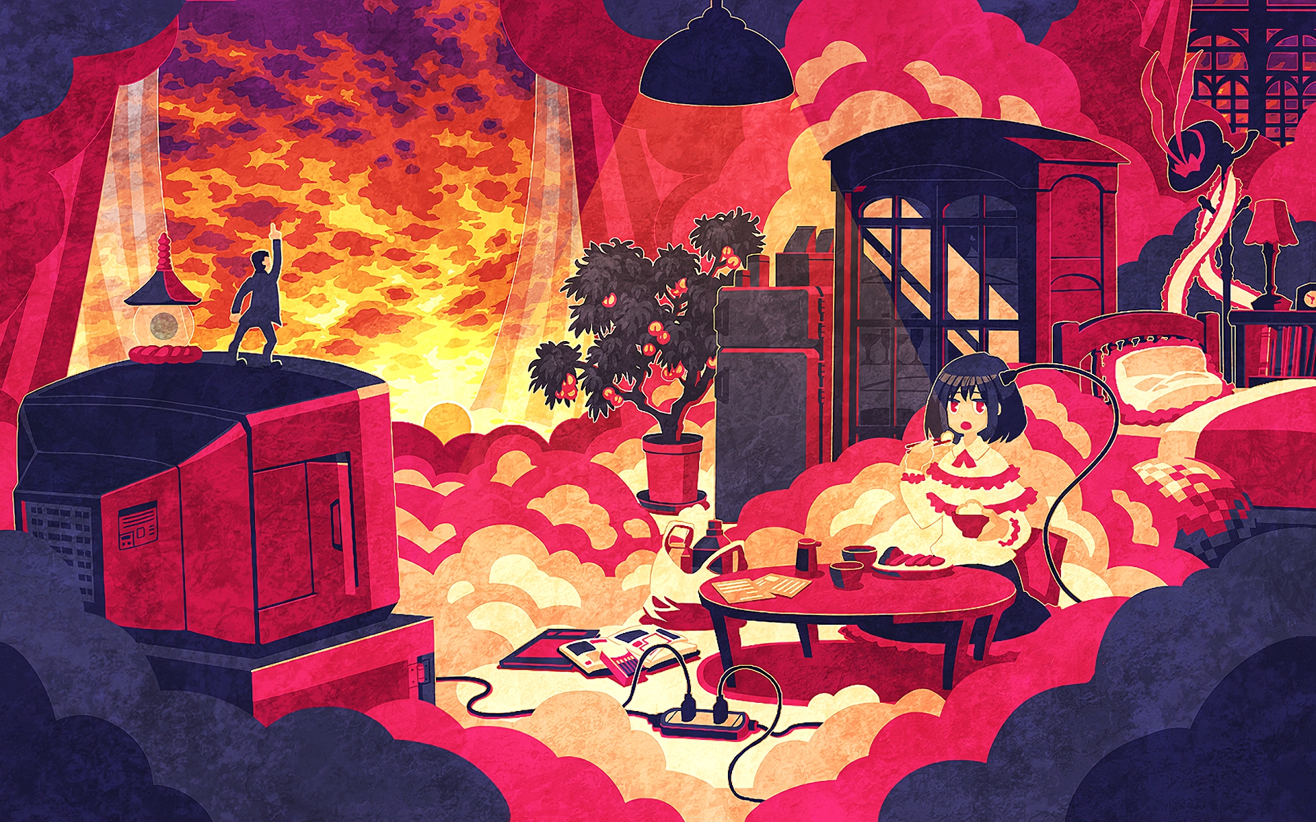 Free download wallpaper Anime, Touhou, Iku Nagae on your PC desktop