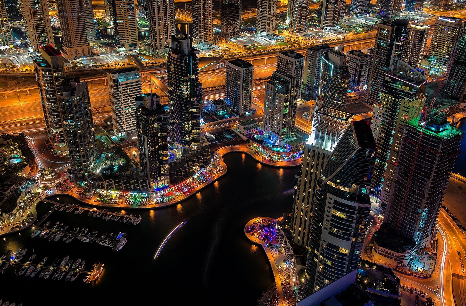 night, man made, dubai, united arab emirates, cities