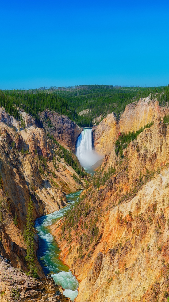 Descarga gratuita de fondo de pantalla para móvil de Paisaje, Naturaleza, Cascadas, Rio, Cascada, Río, Tierra/naturaleza.