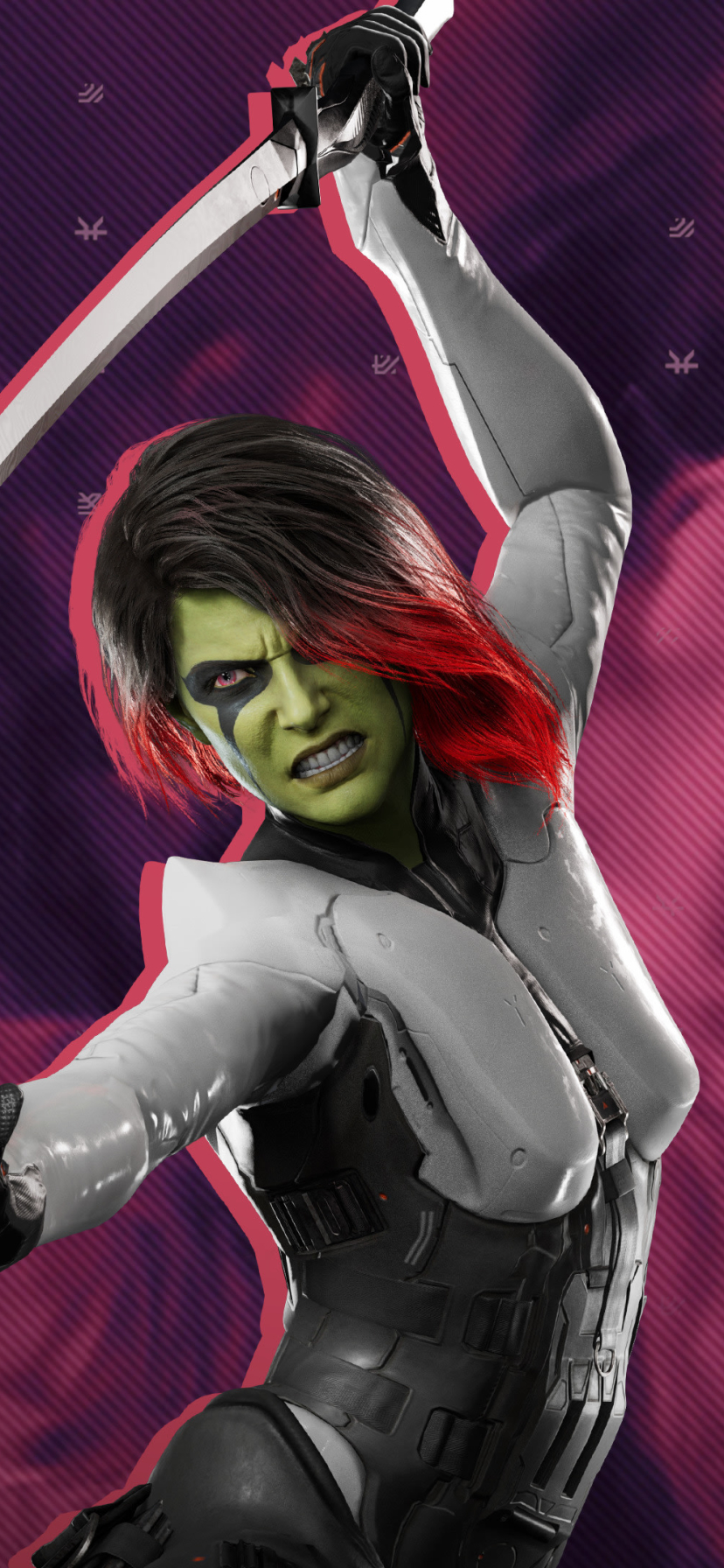 Handy-Wallpaper Computerspiele, Gamora, Marvels Guardians Of The Galaxy kostenlos herunterladen.