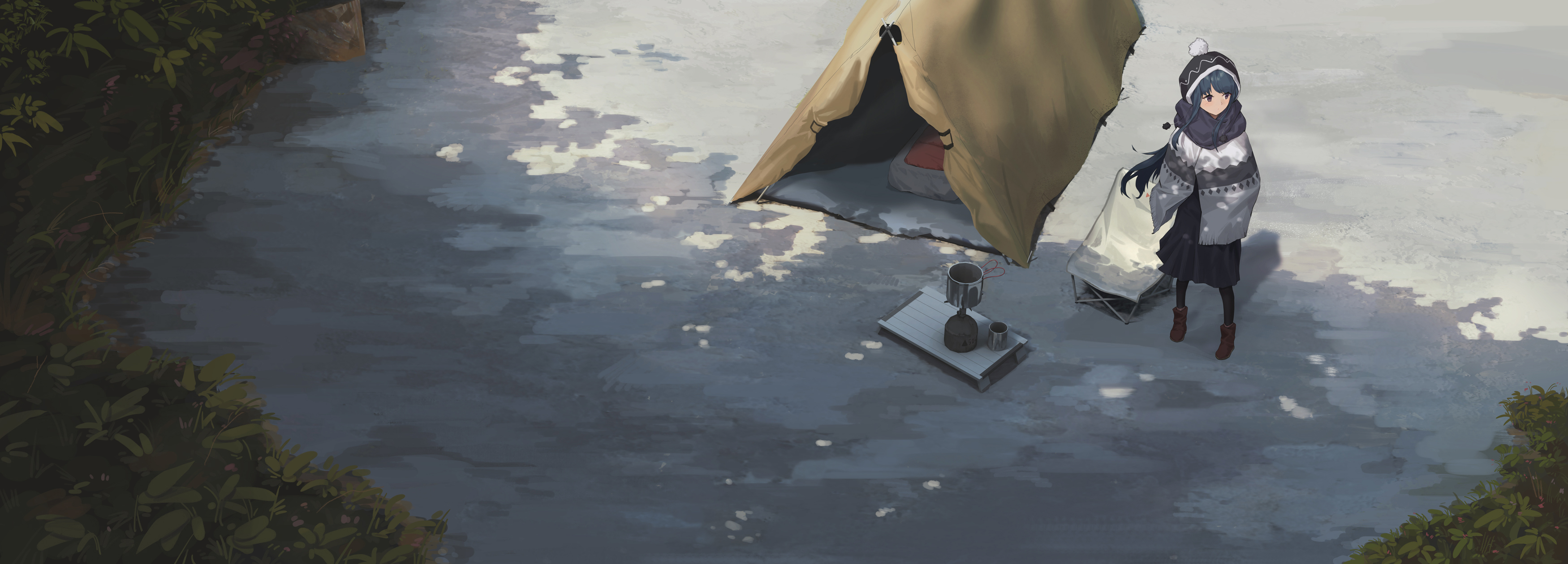 無料モバイル壁紙アニメ, のんびりキャンプ, 志摩リンをダウンロードします。