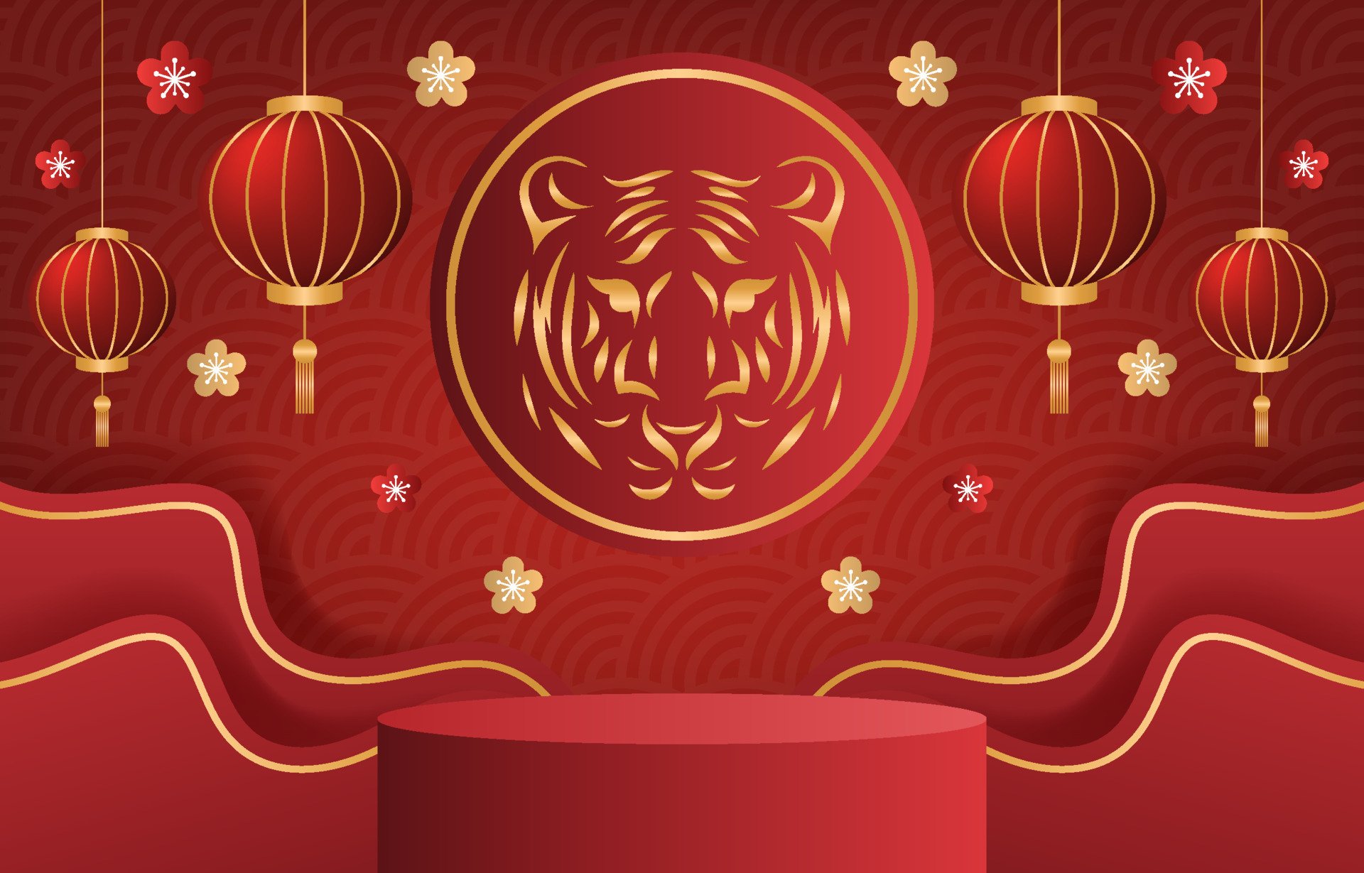 1058099 скачать обои праздничные, китайский новый год, год тигра - заставки и картинки бесплатно