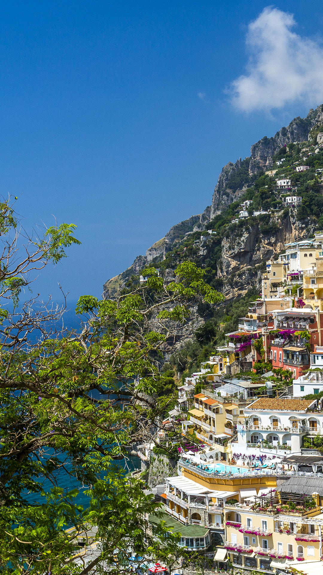 positano, man made, hill, italy, house, towns HD wallpaper