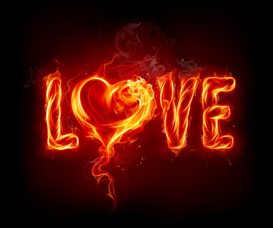 Download mobile wallpaper Fire, Love, Artistic for free.