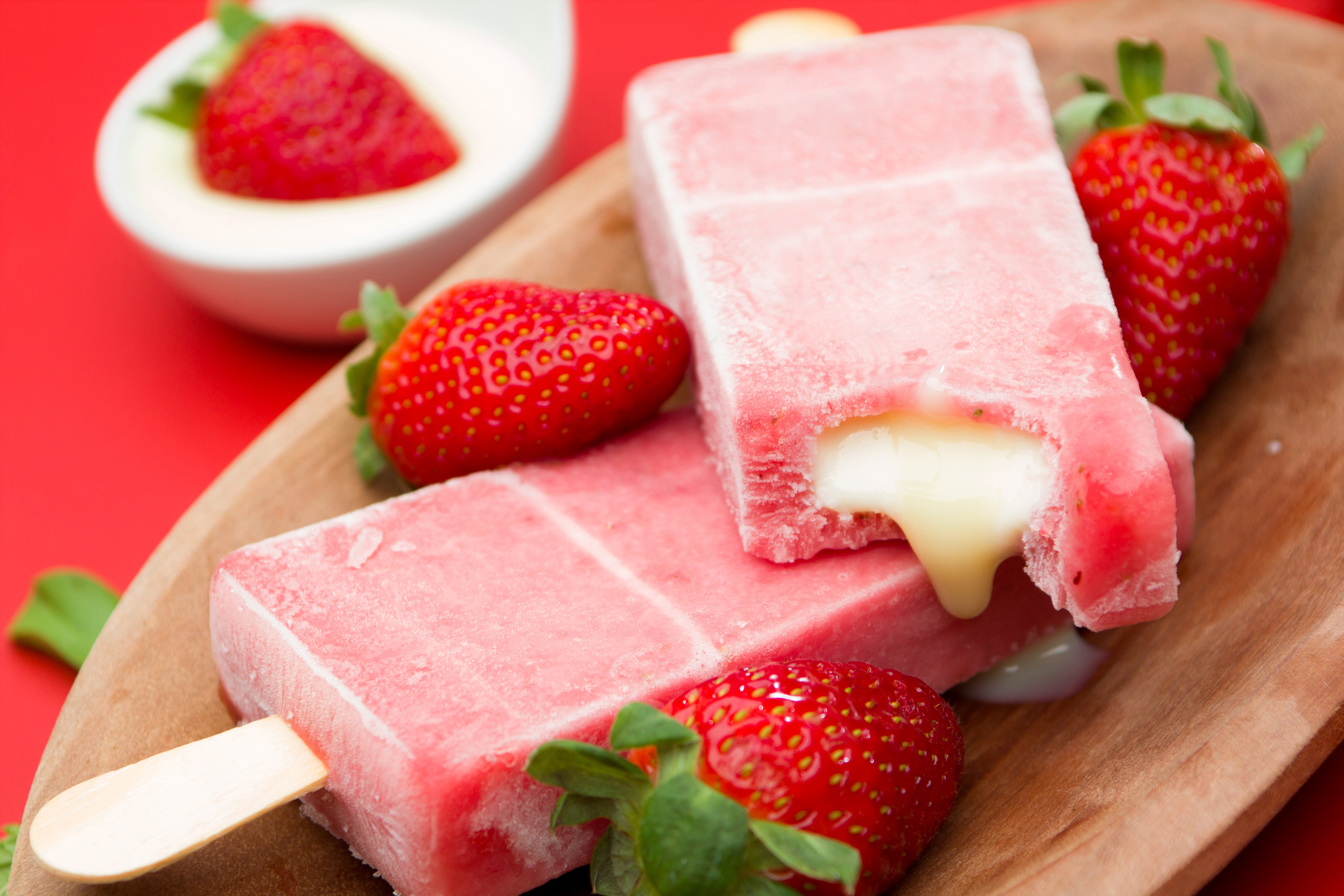 Laden Sie das Erdbeere, Frucht, Süßigkeiten, Eiscreme, Nahrungsmittel-Bild kostenlos auf Ihren PC-Desktop herunter