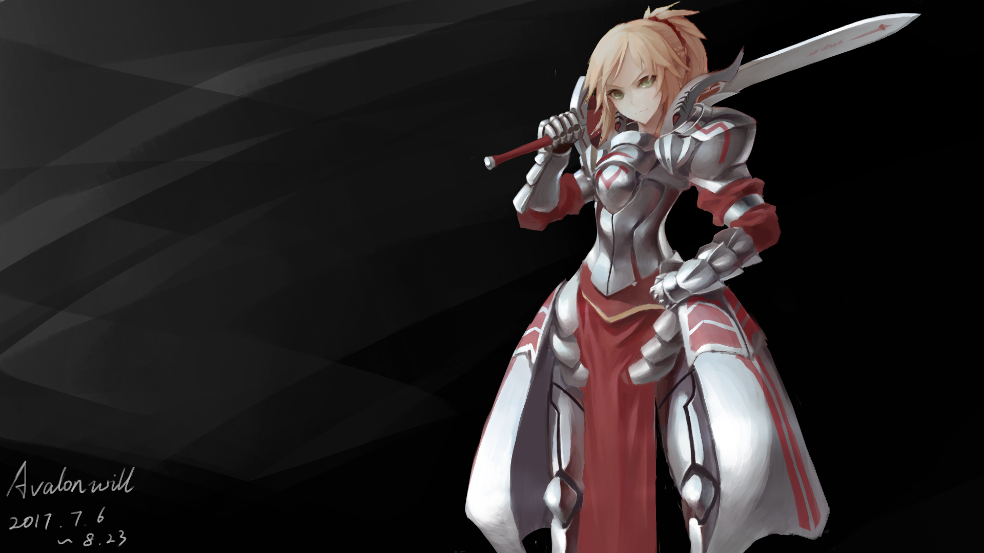 Free download wallpaper Anime, Fate/apocrypha, Mordred (Fate/apocrypha), Saber Of Red (Fate/apocrypha), Fate Series on your PC desktop