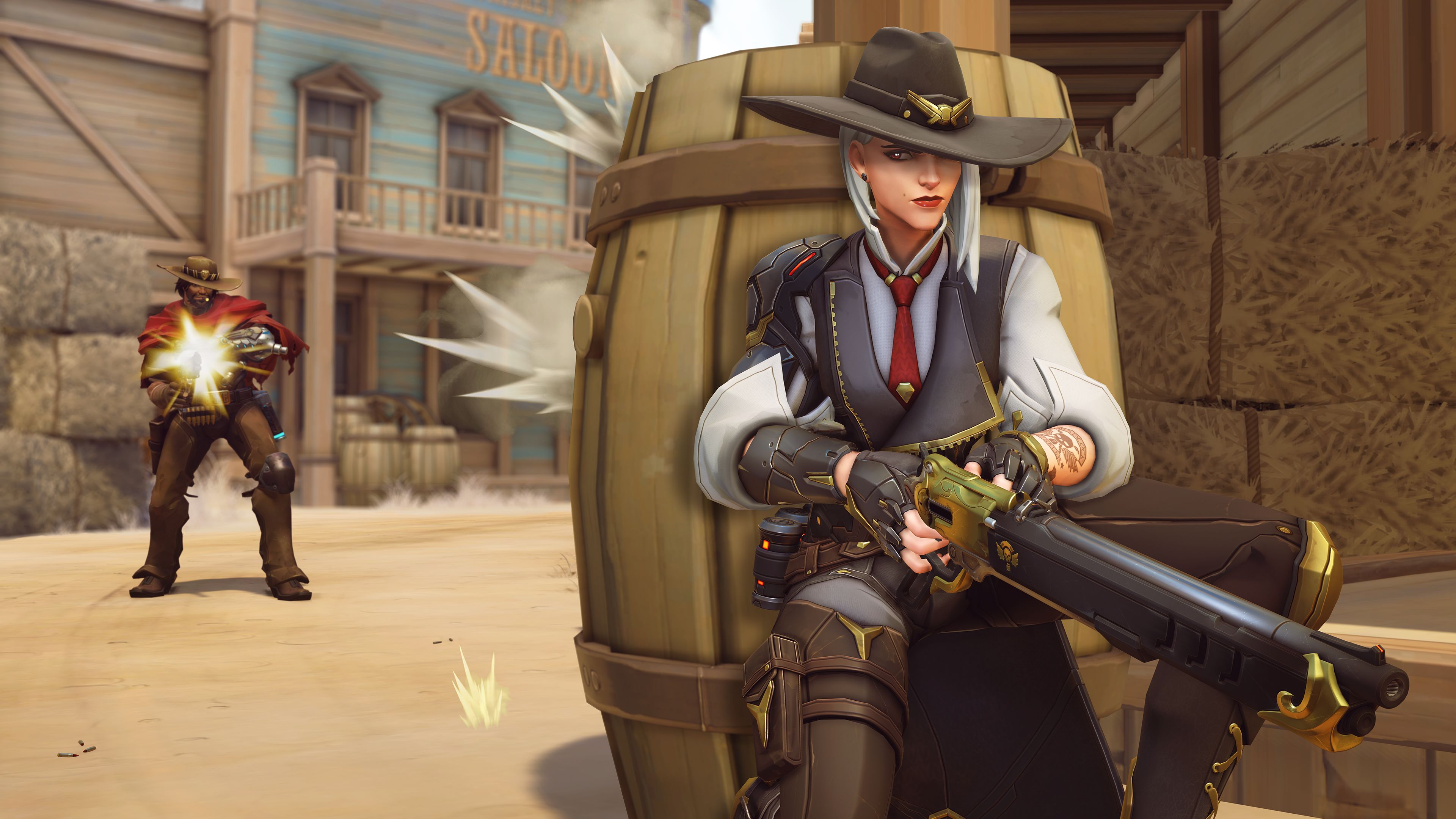 Free download wallpaper Overwatch, Video Game, Mccree (Overwatch), Ashe (Overwatch) on your PC desktop