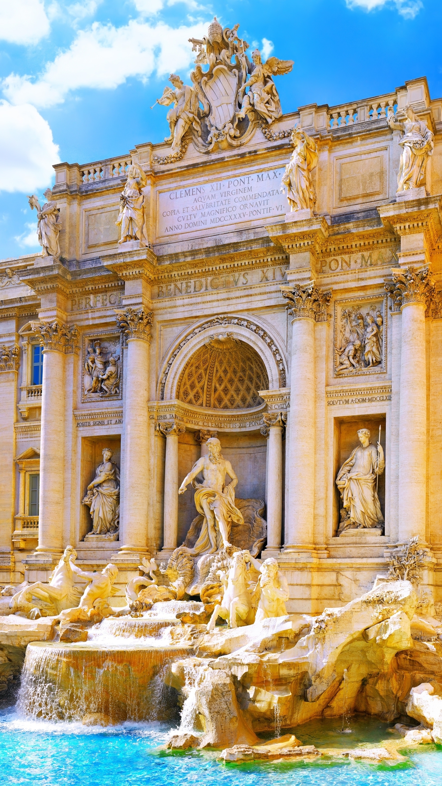 italy, rome, trevi, man made, trevi fountain, statue, fountain, building, monuments