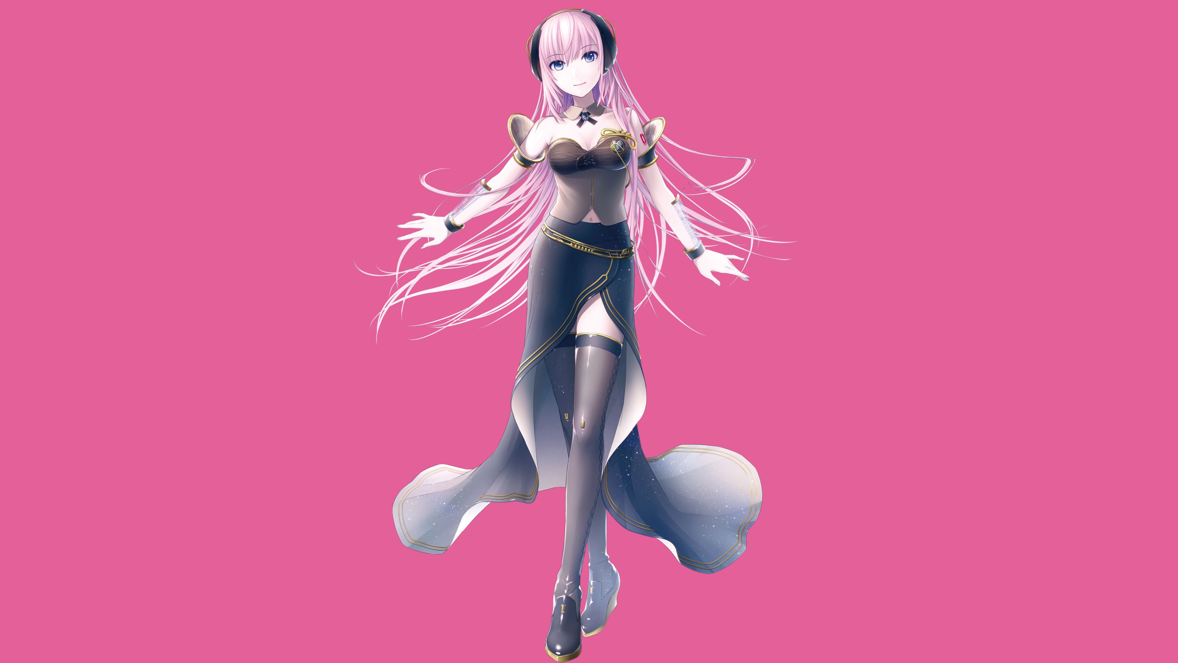 Laden Sie das Vocaloid, Pinkes Haar, Animes, Lukas Megurin-Bild kostenlos auf Ihren PC-Desktop herunter