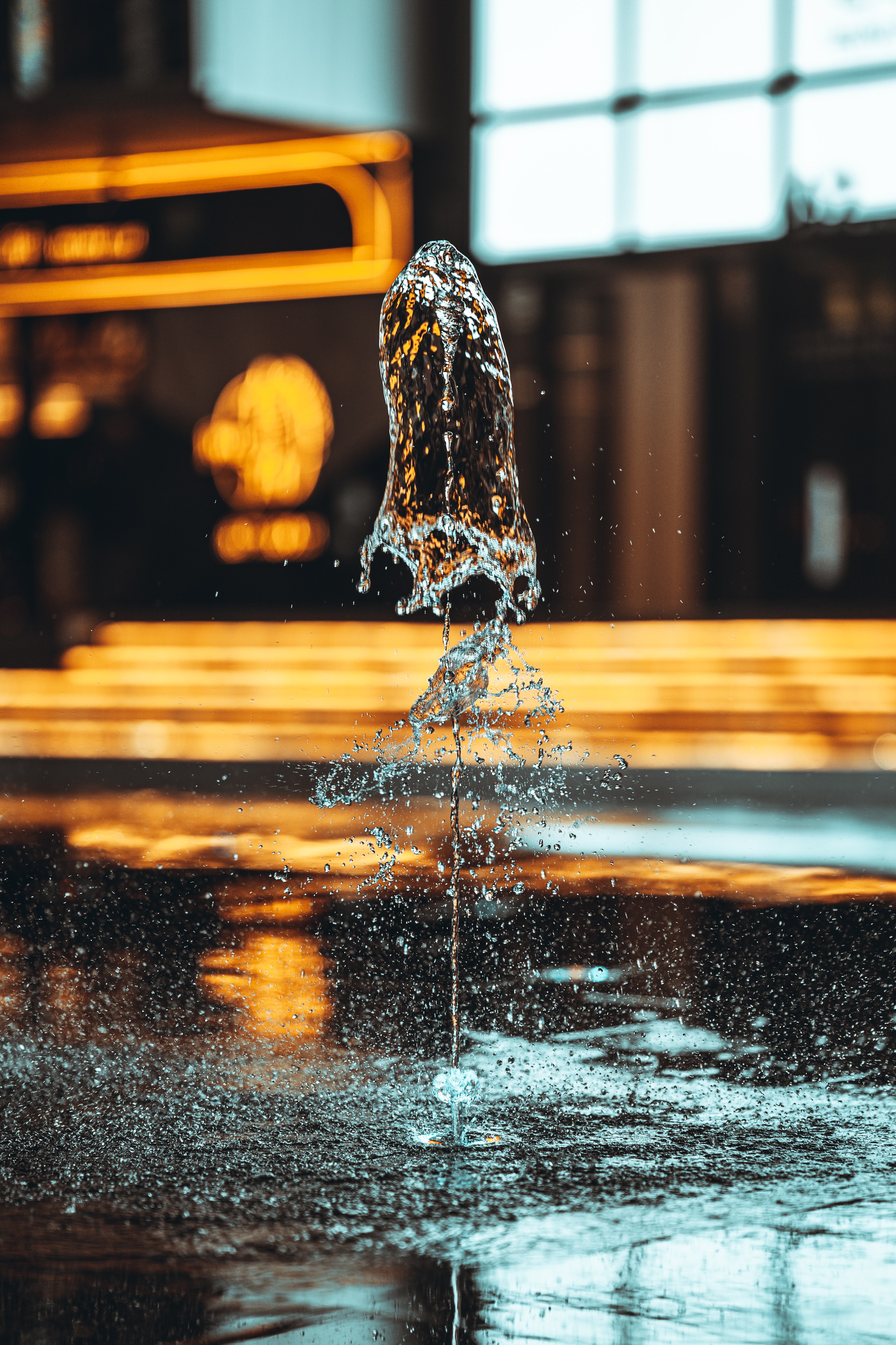 water, fountain, drops, miscellanea, miscellaneous, spray Smartphone Background
