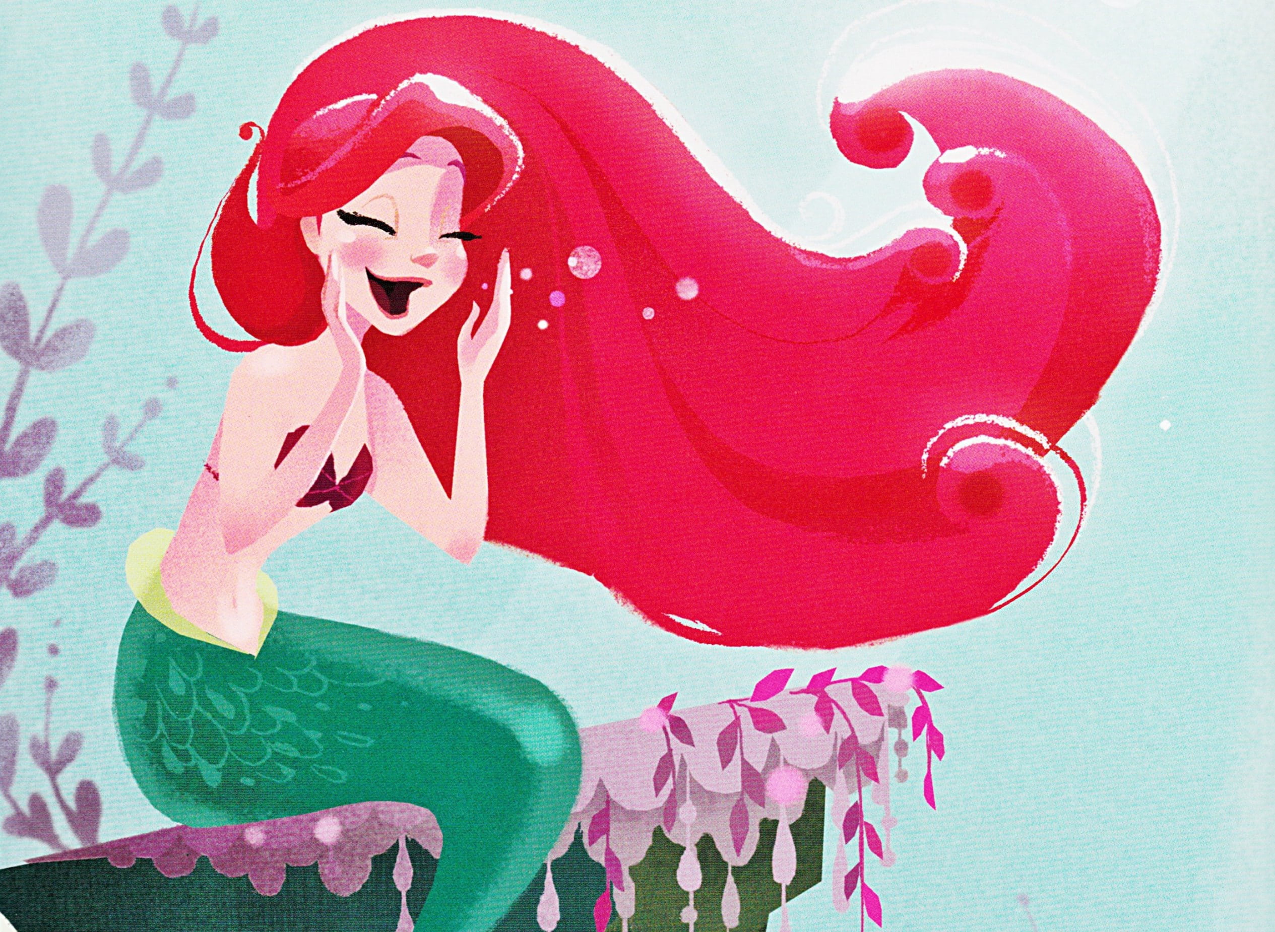 Download mobile wallpaper Mermaid, Movie, Long Hair, Red Hair, The Little Mermaid, Ariel (The Little Mermaid), The Little Mermaid (1989) for free.