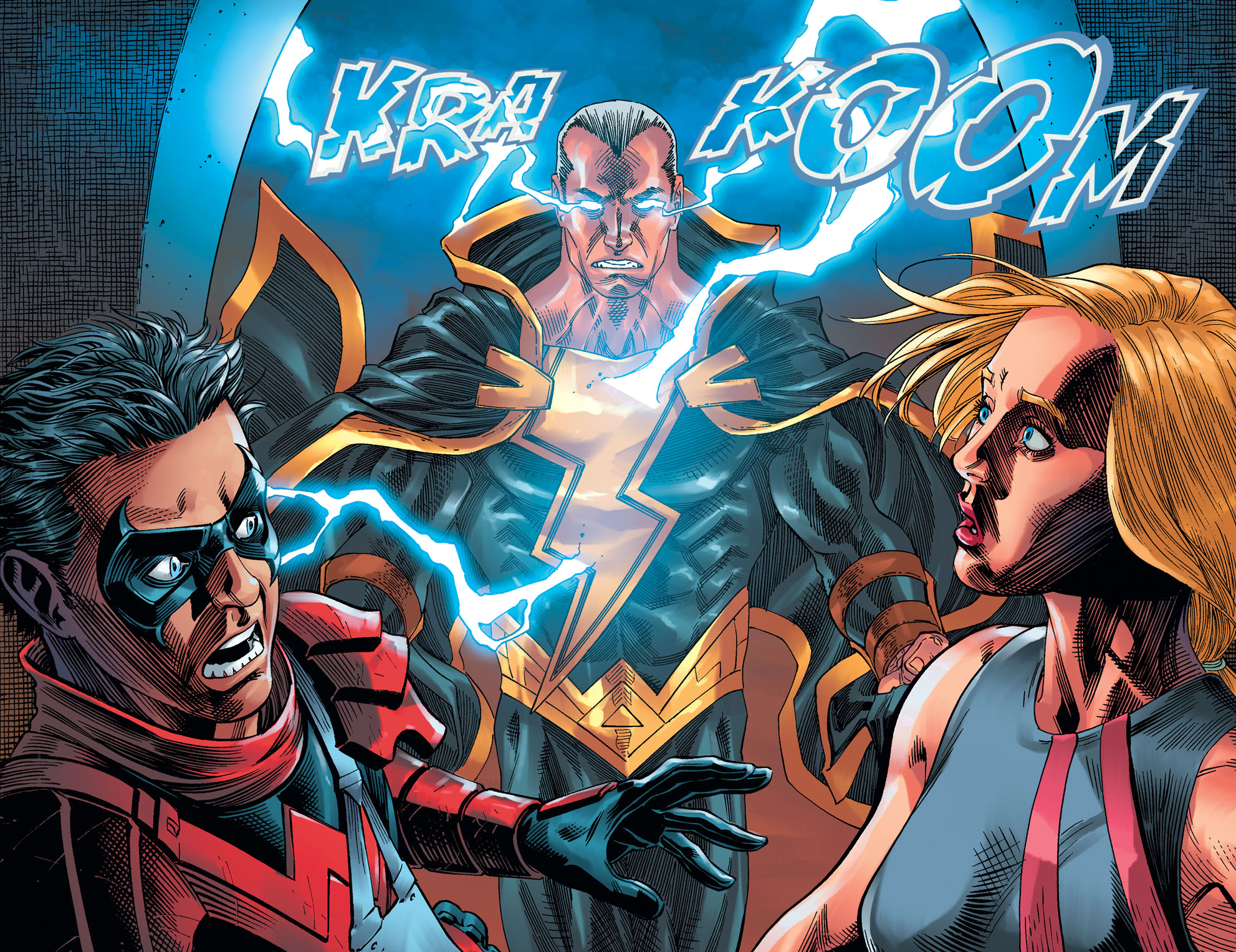 Download mobile wallpaper Comics, Dc Comics, Nightwing, Kara Zor El, Black Adam, Damian Wayne, Injustice 2 for free.