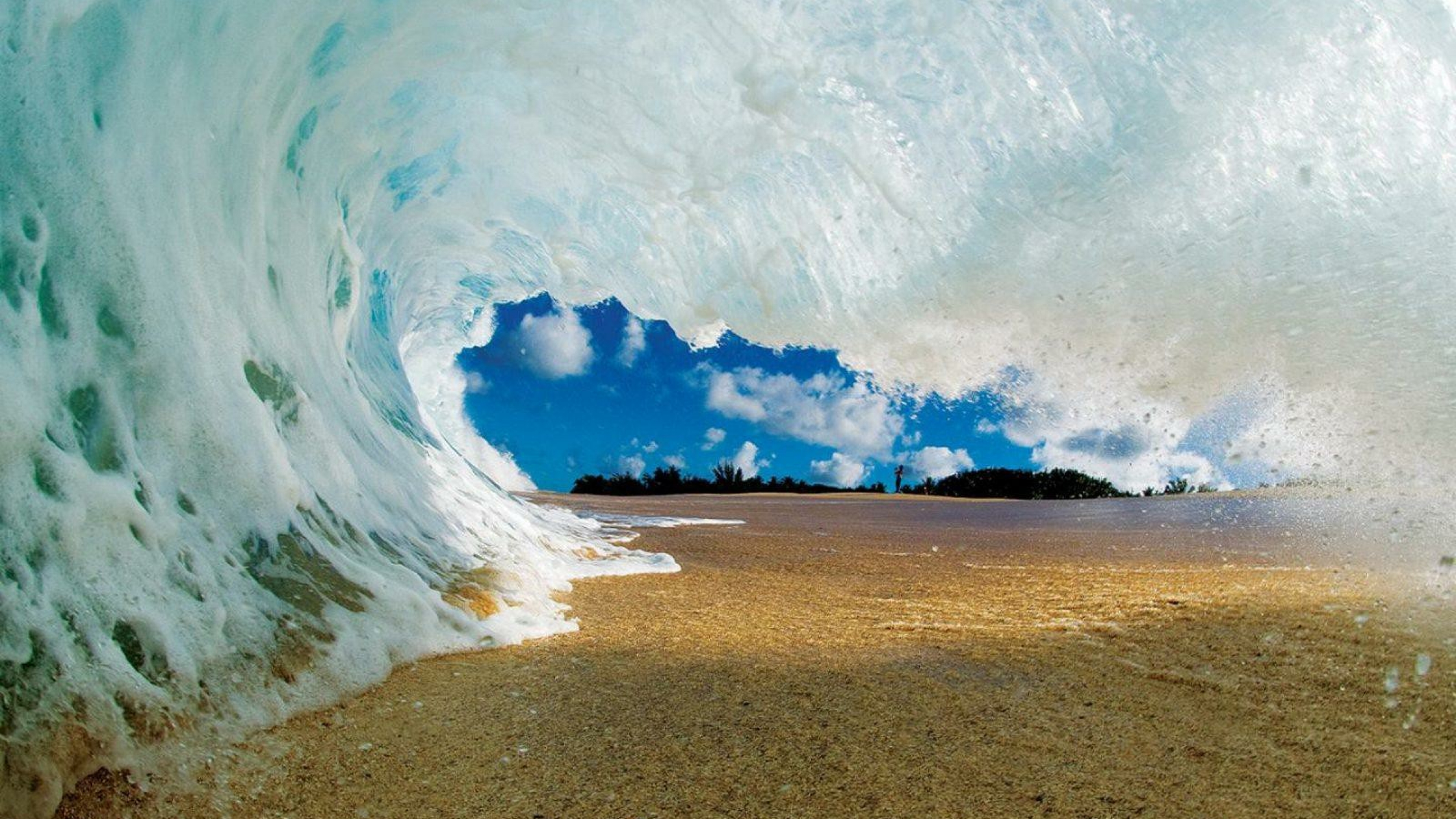 無料モバイル壁紙波, ビーチ, 海洋, 地球をダウンロードします。