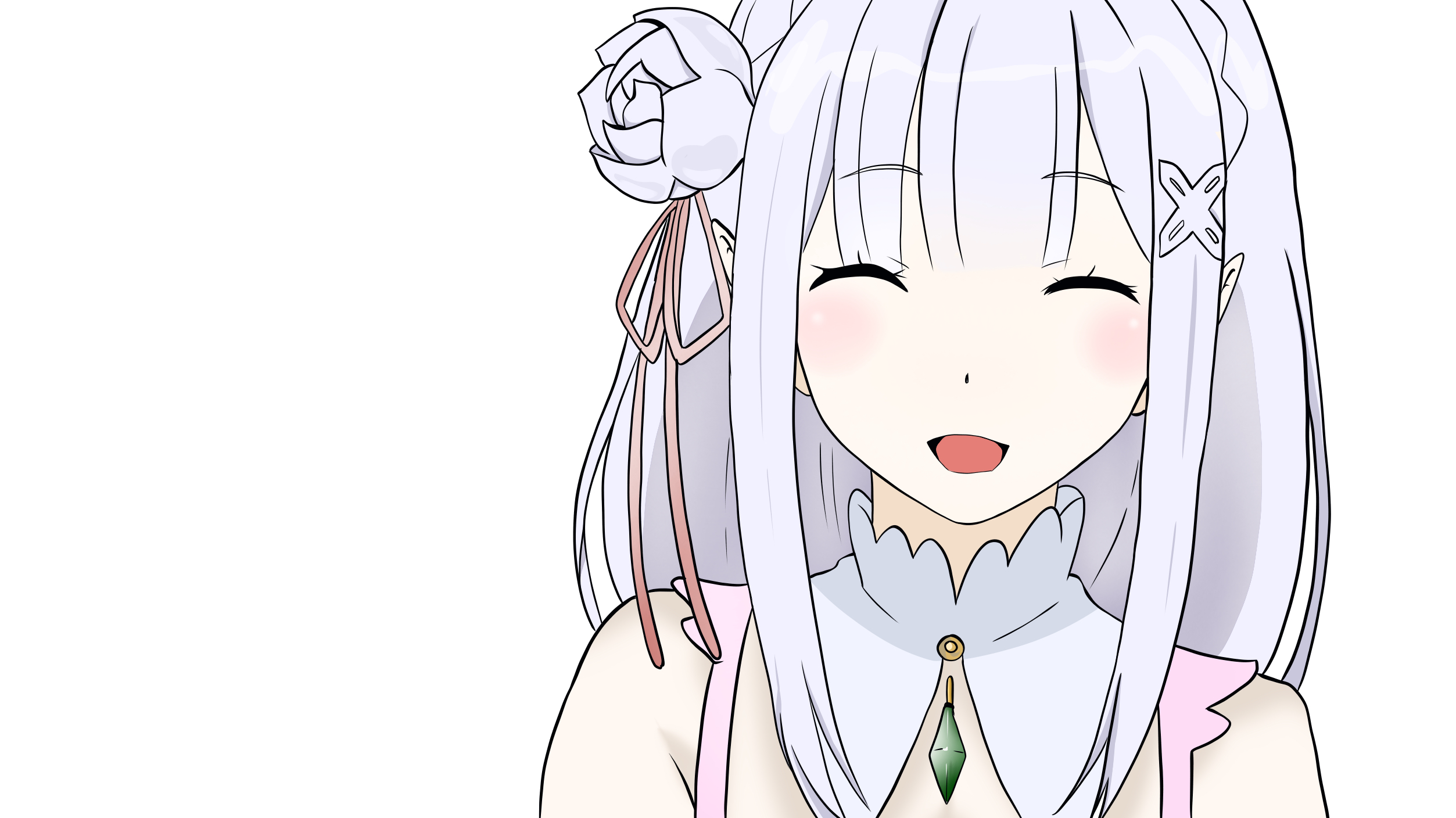 Téléchargez gratuitement l'image Animé, Émilie (Re:zero), Re:zero Commencer Sa Vie Dans Un Autre Monde sur le bureau de votre PC