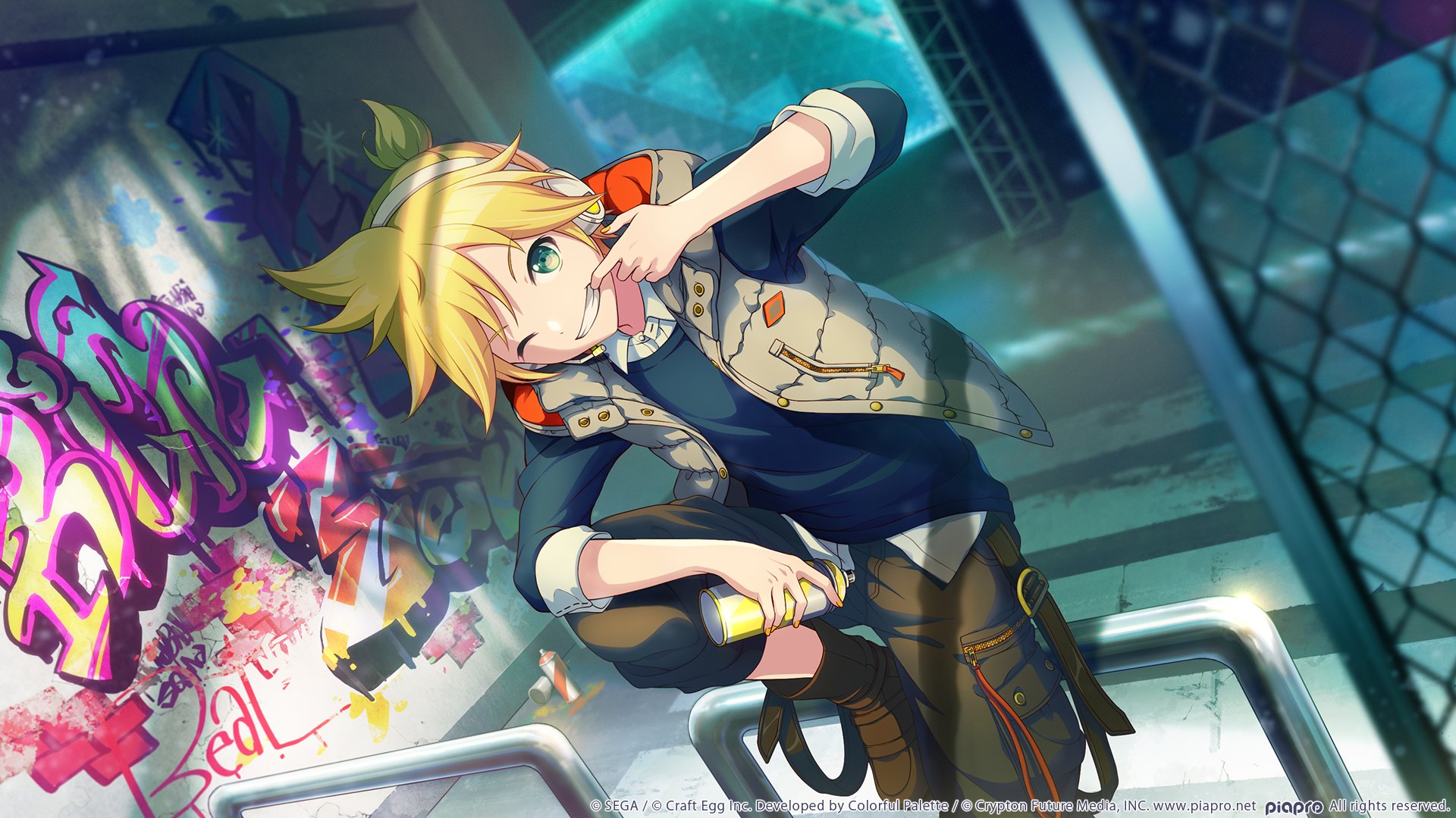 Download mobile wallpaper Video Game, Len Kagamine, Project Sekai: Colorful Stage! Feat Hatsune Miku for free.