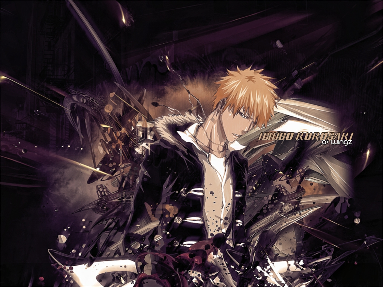 Handy-Wallpaper Bleach, Animes, Ichigo Kurosaki kostenlos herunterladen.