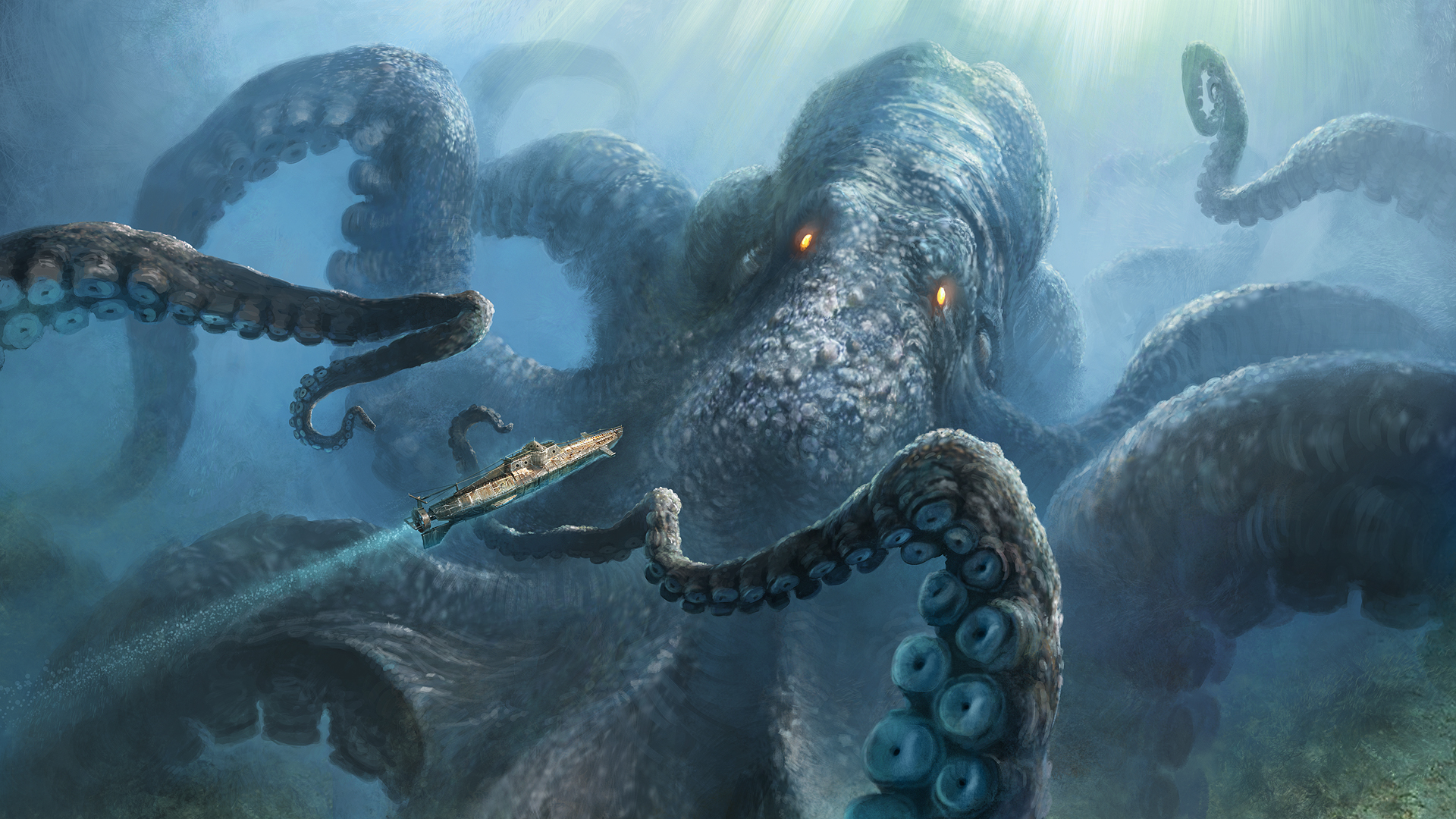 637434 descargar fondo de pantalla kraken, monstruo de mar, fantasía: protectores de pantalla e imágenes gratis