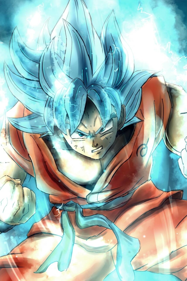 Download mobile wallpaper Anime, Dragon Ball, Goku, Super Saiyan Blue for free.