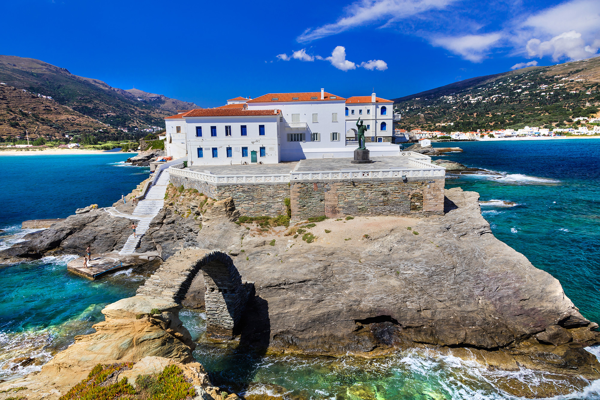 Free download wallpaper Island, Greece, Museum, Man Made on your PC desktop