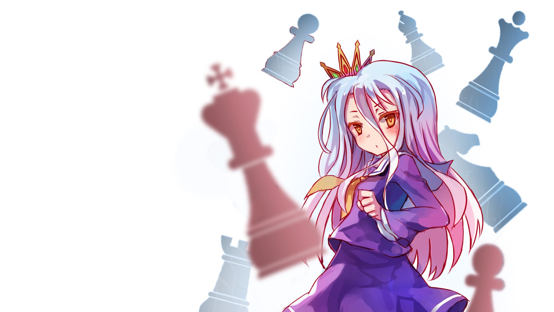 Téléchargez gratuitement l'image Animé, Shiro (Pas De Jeu Pas De Vie), No Game No Life sur le bureau de votre PC