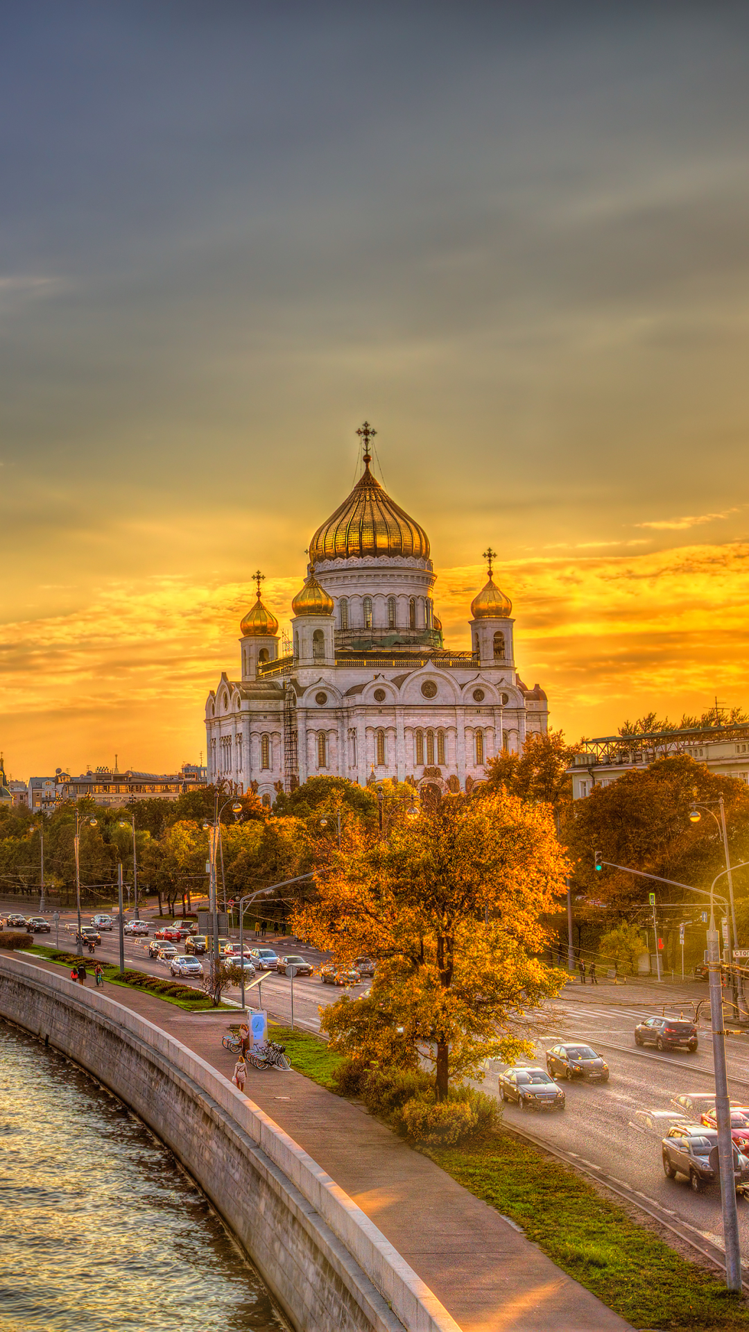 Download mobile wallpaper Hdr, Russia, Cathedral, Moscow, Religious, Cathedral Of Christ The Saviour, Cathedrals for free.